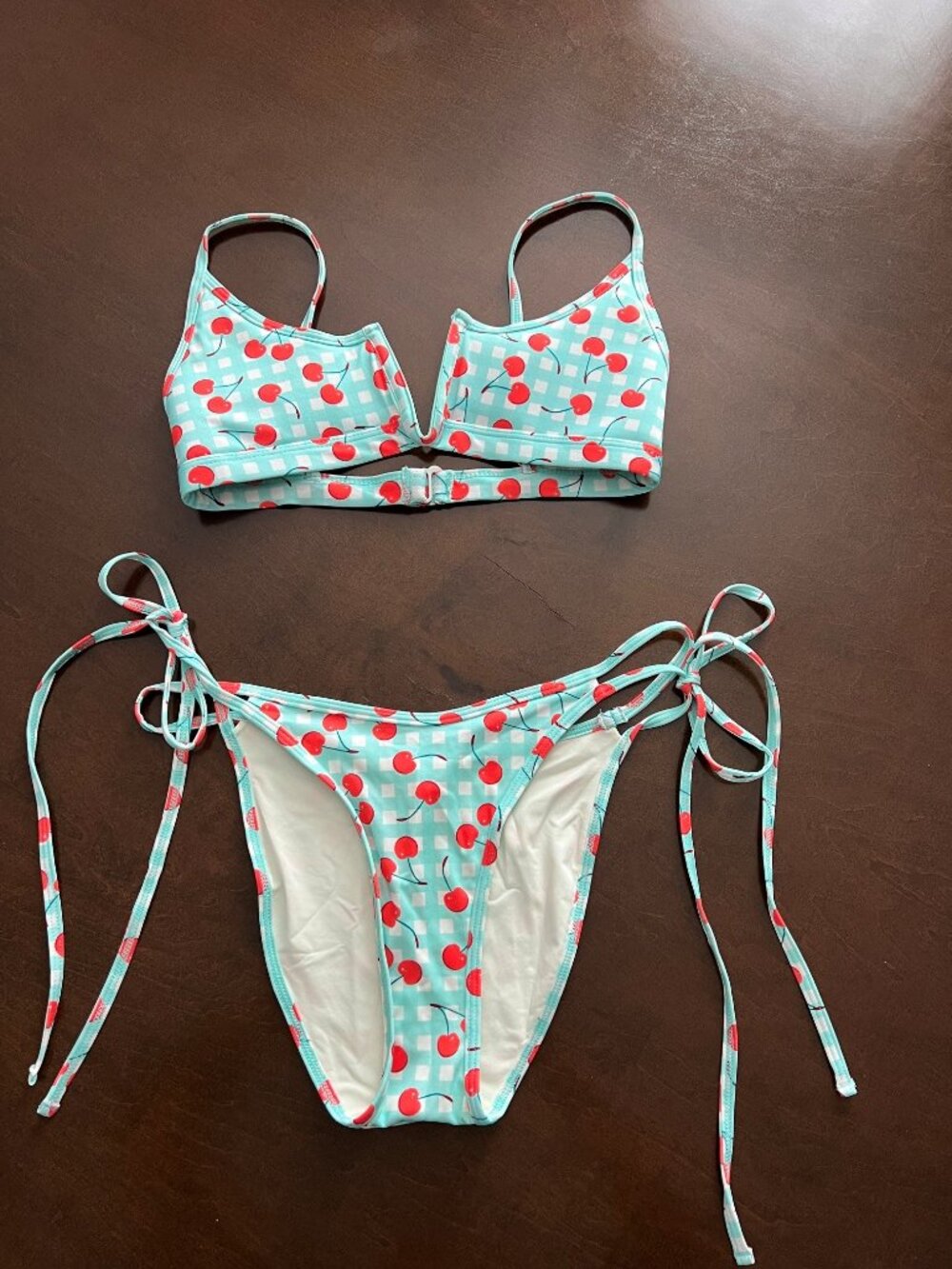 One One Cherry Crush Bikini Medium - Alexa bottom and Jenna top